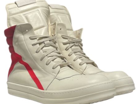 RICK OWENS DRKSHDW Hi-Sneakers US 10.5 Leather WHT geobasket Online now