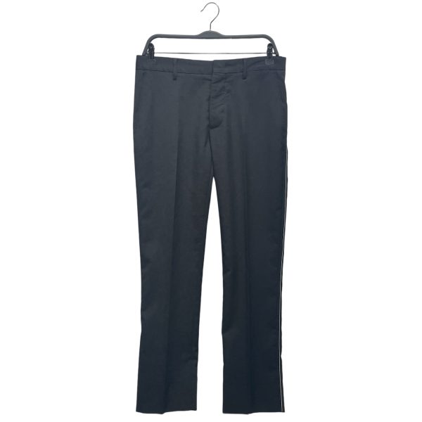 LANVIN Straight Pants 46 Cotton NVY SIDE STRIPE TROUSERS Supply