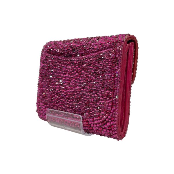 CHANEL Crystal Coin Wallet PNK Online now