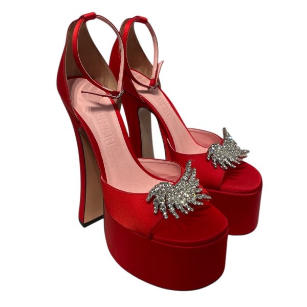 Piferi Heels EU 40 Cotton RED Rosalia 165mm red Cheap