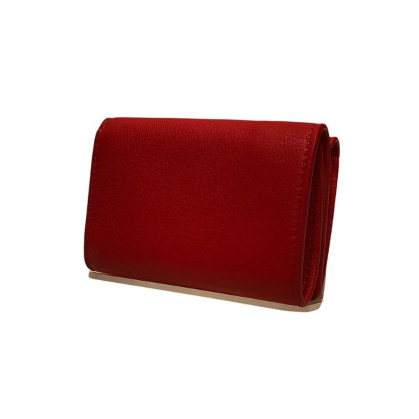 BALENCIAGA Wallet RED SILVER HARDWARE Online