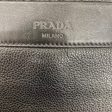 PRADA Cross Body Bag Leather BLK Vitello Messenger Bag Style#56 Supply