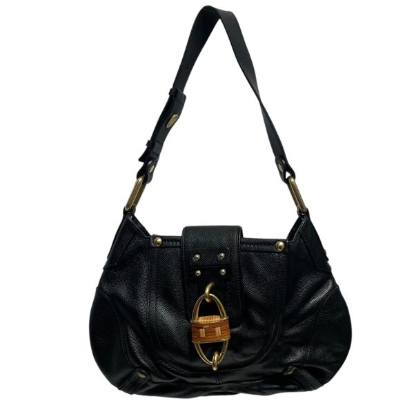 Salvatore Ferragamo Hand Bag Black Leather AB-21 7302 AB-21 7302 Discount