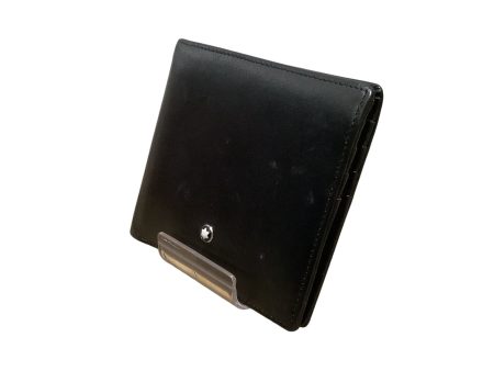 MONTBLANC Bifold Wallet Leather BLK  Online Hot Sale