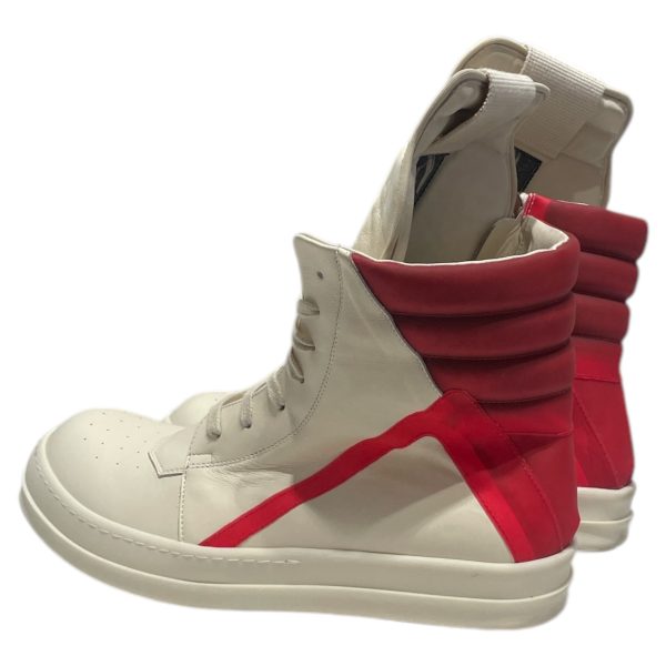 RICK OWENS DRKSHDW Hi-Sneakers US 10.5 Leather WHT geobasket Online now