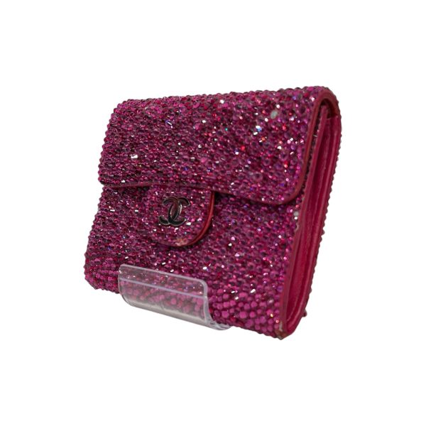 CHANEL Crystal Coin Wallet PNK Online now