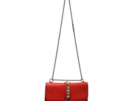 VALENTINO Cross Body Bag Leather RED  Online