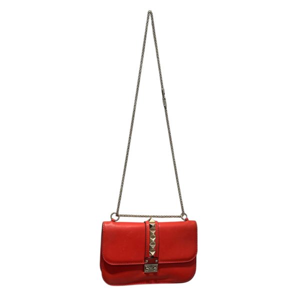 VALENTINO Cross Body Bag Leather RED  Online