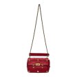 VALENTINO Cross Body Bag M Leather RED Roman Stud Cheap