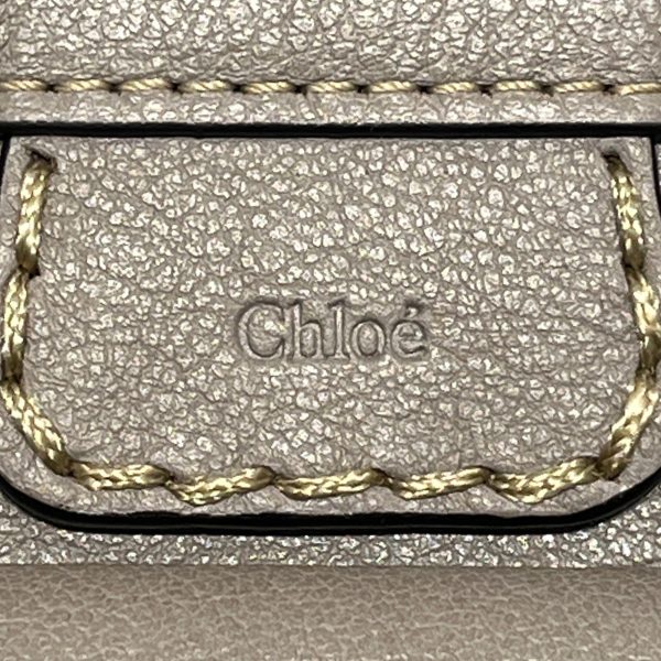 Chloe Clutch Bag Leather GRY  Discount