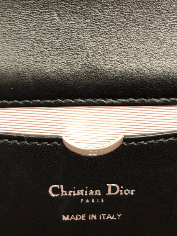 Christian Dior DIORAMA chain Clutch Bag Leather BLK M0428PANG For Cheap